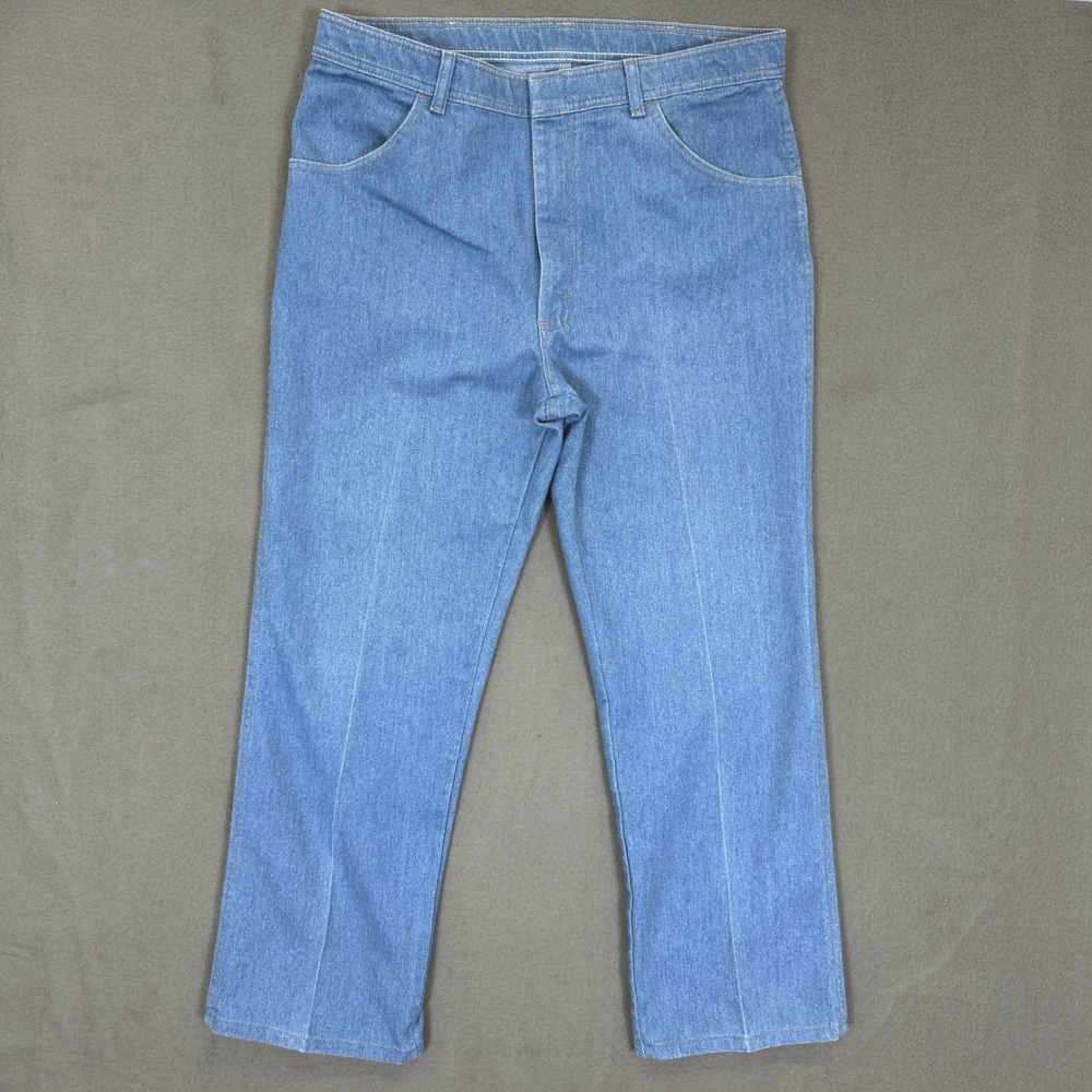Vintage Wrangler Jeans Men 36X29 Blue Regular Fit Cotton Denim 85498LB Retro